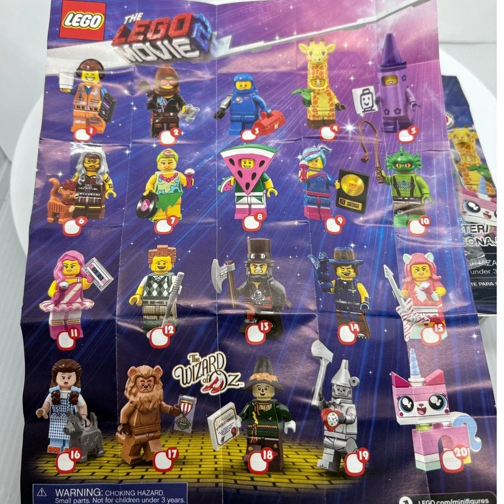 Lego The Movie Series 2 71023 Collectible Minifigure Bags Lot of 2 Opened #7 #15